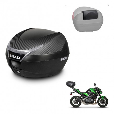 SHAD Trunk SH34 + mounting bracket backrest KIT-440684