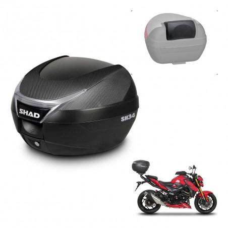 SHAD Baul SH34 + soporte montaje respaldo KIT-440692