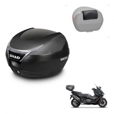 SHAD Trunk SH34 + mounting bracket backrest KIT-440700