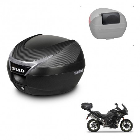 SHAD Trunk SH34 + mounting bracket backrest KIT-440704