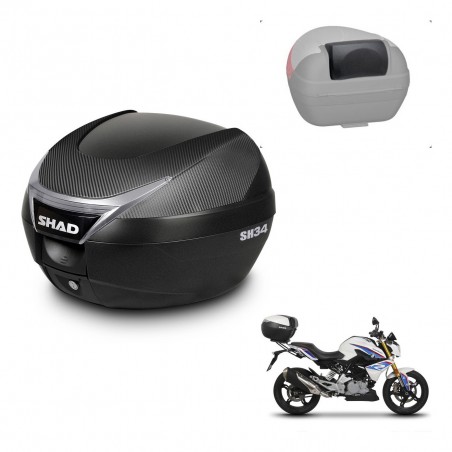 SHAD Trunk SH34 + mounting bracket backrest KIT-440712