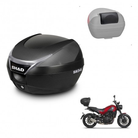 SHAD Trunk SH34 + mounting bracket backrest KIT-440720