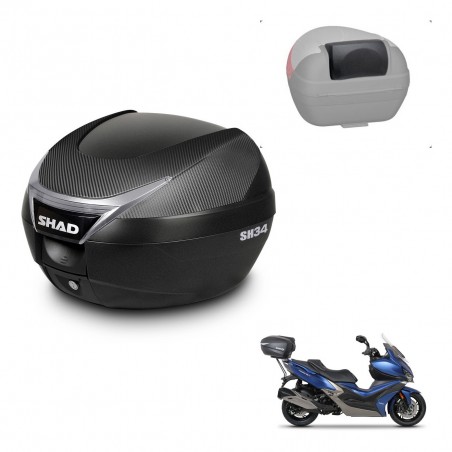 SHAD Baul SH34 + soporte montaje respaldo KIT-440732