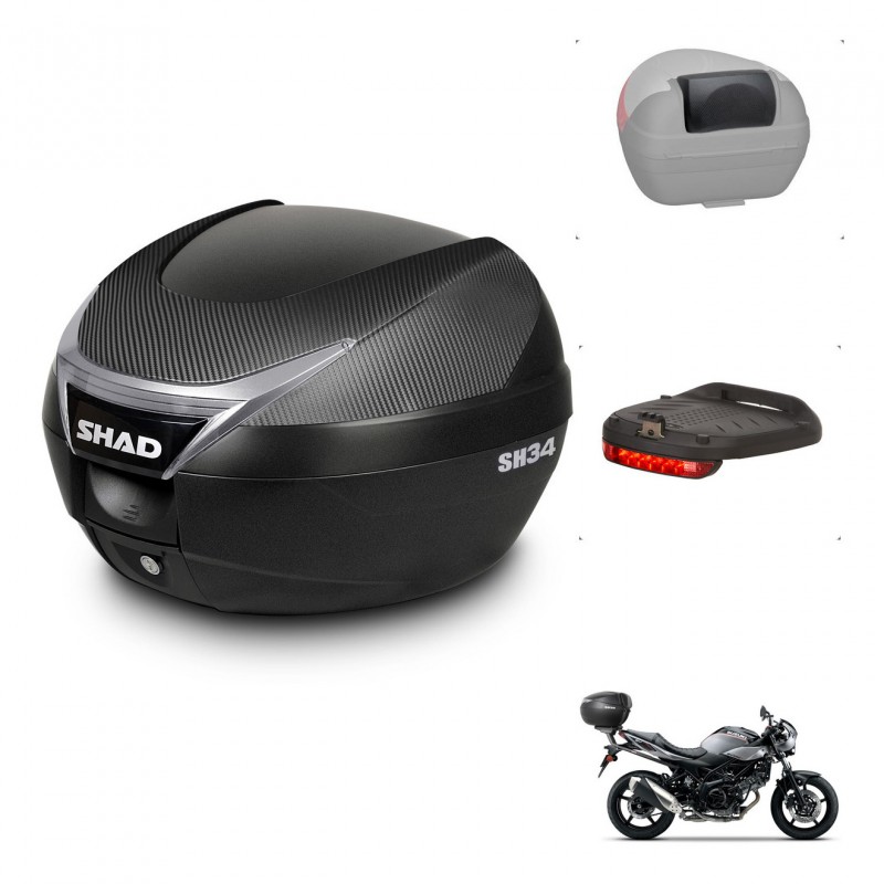 SHAD Baul SH34 + soporte montaje accesorios KIT-440741