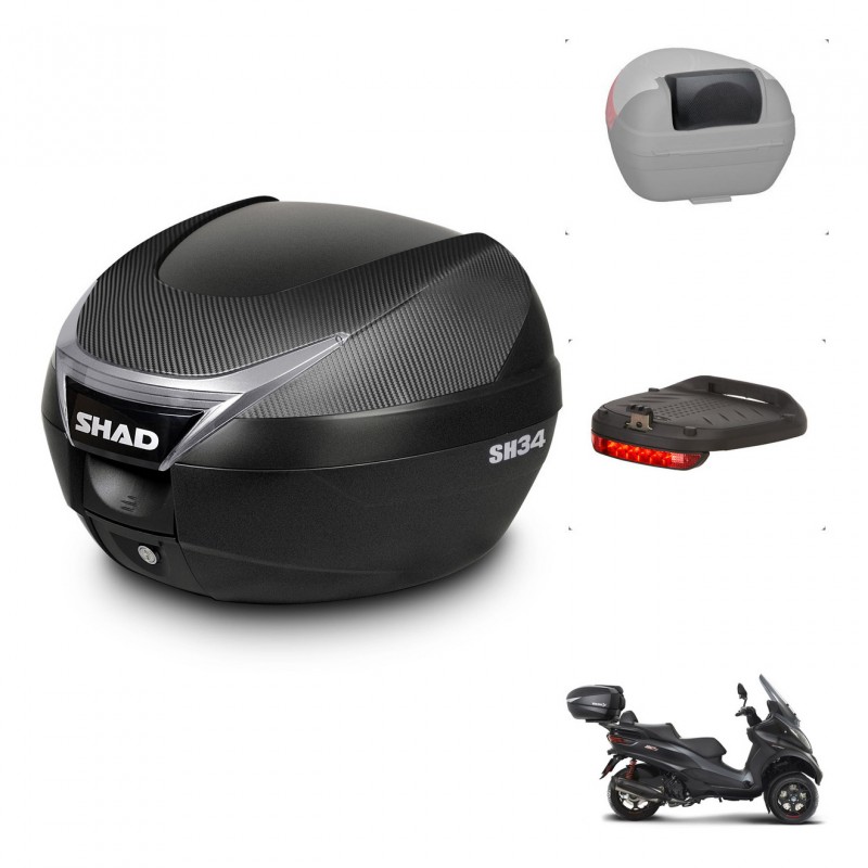 SHAD Baul SH34 + soporte montaje accesorios KIT-440745
