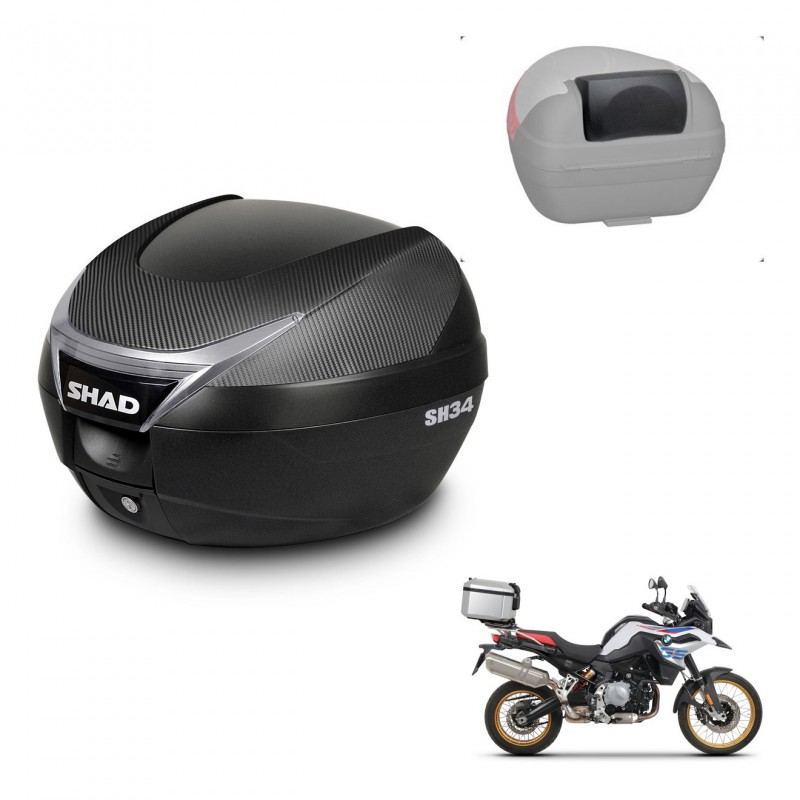 SHAD Baul SH34 + soporte montaje respaldo KIT-440748