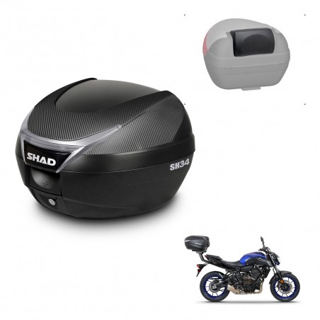 SHAD Trunk SH34 + mounting bracket backrest KIT-440752