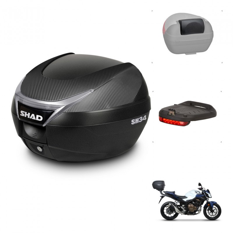 SHAD Baul SH34 + soporte montaje accesorios KIT-440757