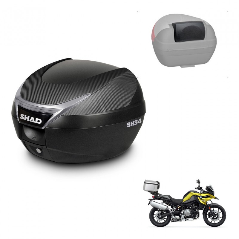 SHAD Baul SH34 + soporte montaje respaldo KIT-440764