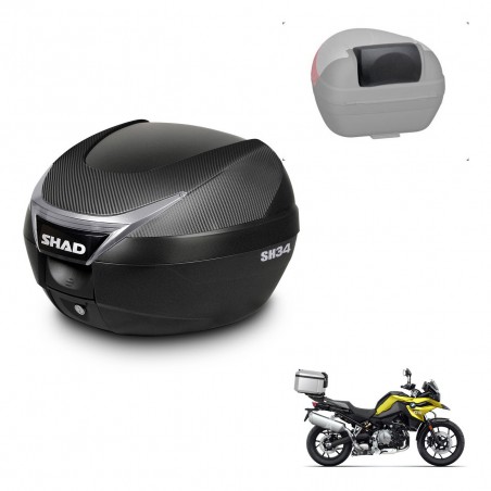 SHAD Trunk SH34 + mounting bracket backrest KIT-440764