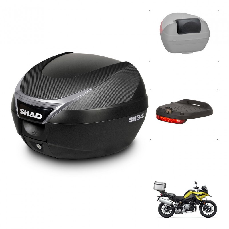 SHAD Baul SH34 + soporte montaje accesorios KIT-440765