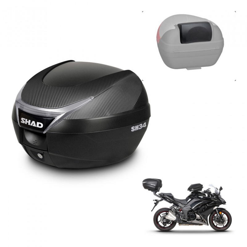 SHAD Baul SH34 + soporte montaje respaldo KIT-440772