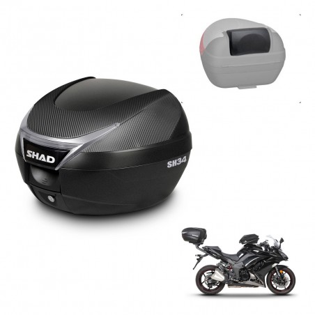 SHAD Baul SH34 + soporte montaje respaldo KIT-440772