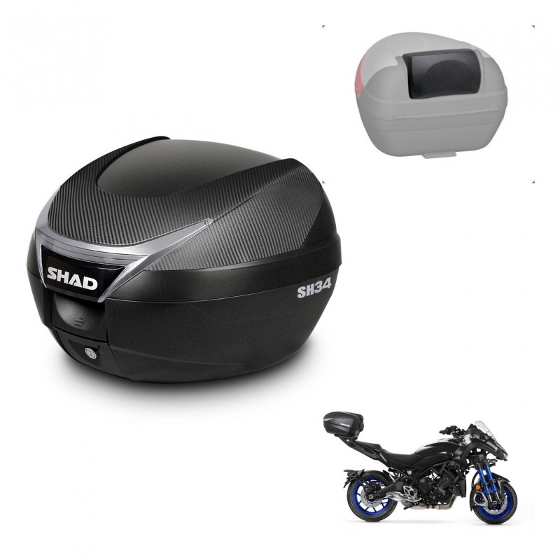 SHAD Baul SH34 + soporte montaje respaldo KIT-440780