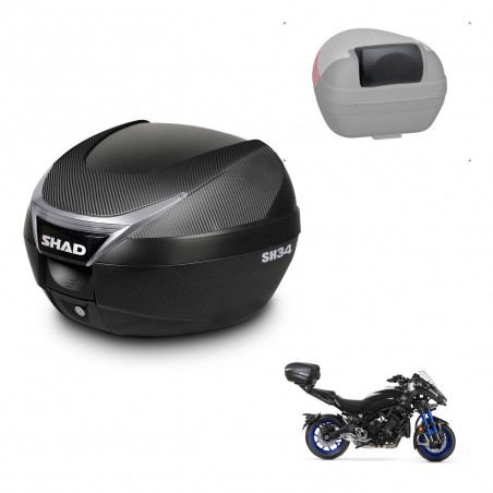 SHAD Trunk SH34 + mounting bracket backrest KIT-440780