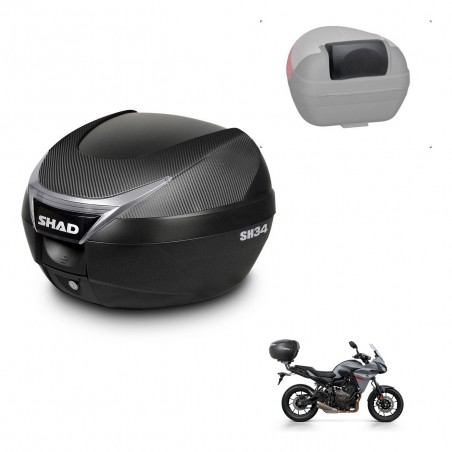 SHAD Baul SH34 + soporte montaje respaldo KIT-440784