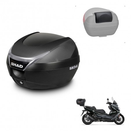 SHAD Baul SH34 + soporte montaje respaldo KIT-440792