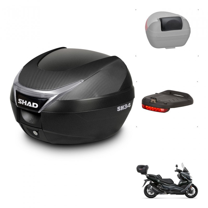 SHAD Baul SH34 + soporte montaje accesorios KIT-440793
