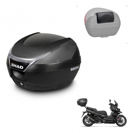 SHAD Baul SH34 + soporte montaje respaldo KIT-440800