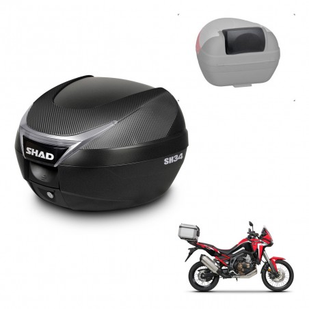 SHAD Baul SH34 + soporte montaje respaldo KIT-440804