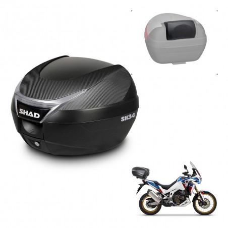 SHAD Baul SH34 + soporte montaje respaldo KIT-440808