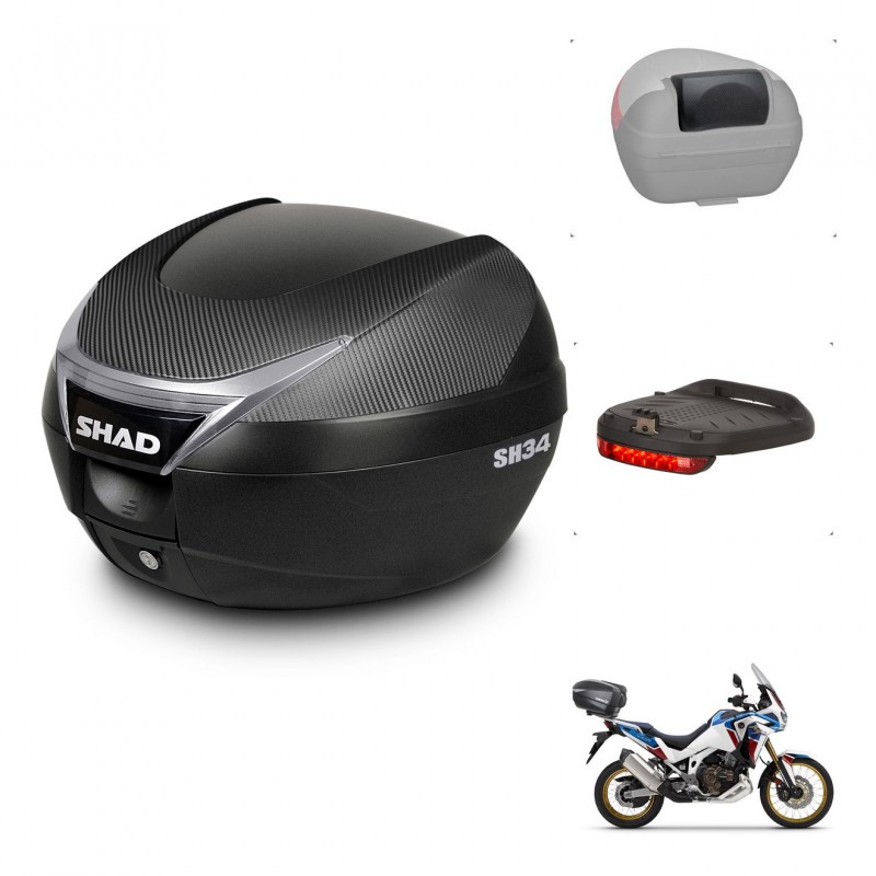 SHAD Baul SH34 + soporte montaje accesorios KIT-440809