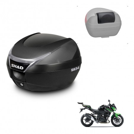 SHAD Trunk SH34 + mounting bracket backrest KIT-440812