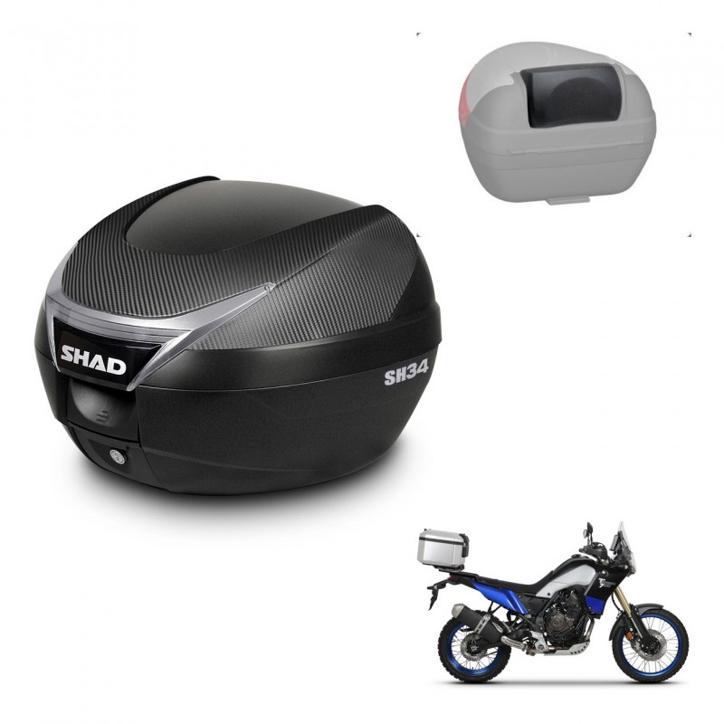 SHAD Baul SH34 + soporte montaje respaldo KIT-440820