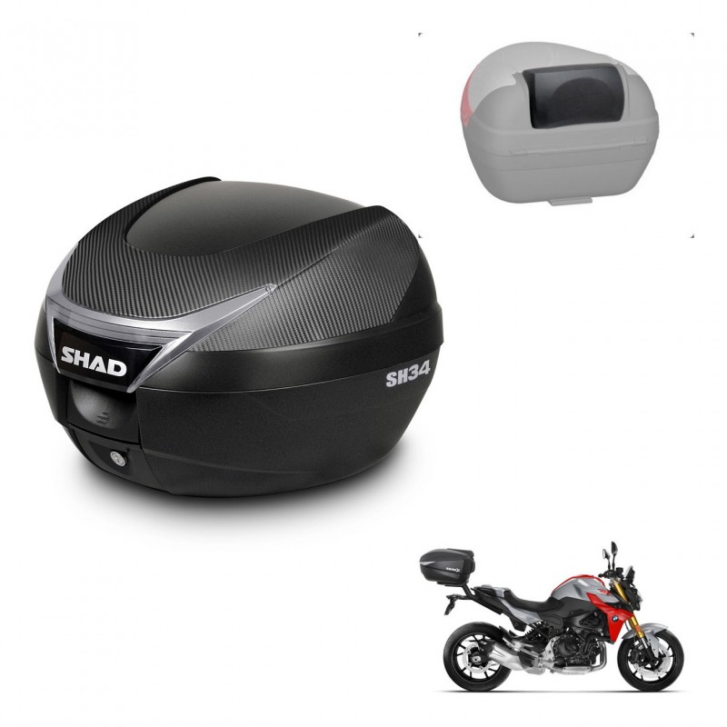 SHAD Baul SH34 + soporte montaje respaldo KIT-440824