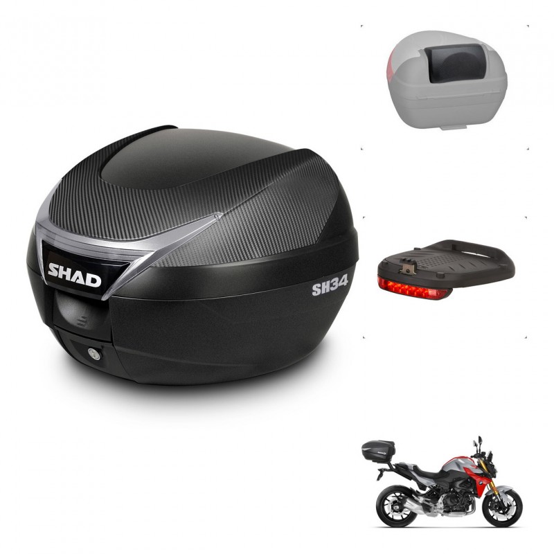 SHAD Baul SH34 + soporte montaje accesorios KIT-440825