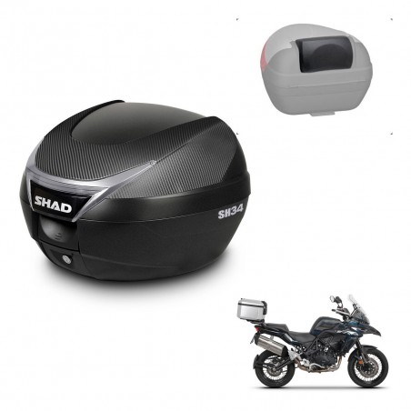 SHAD Trunk SH34 + mounting bracket backrest KIT-440828