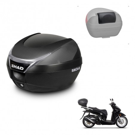 SHAD Baul SH34 + soporte montaje respaldo KIT-440840