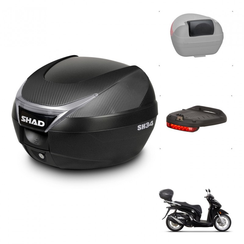 SHAD Baul SH34 + soporte montaje accesorios KIT-440841