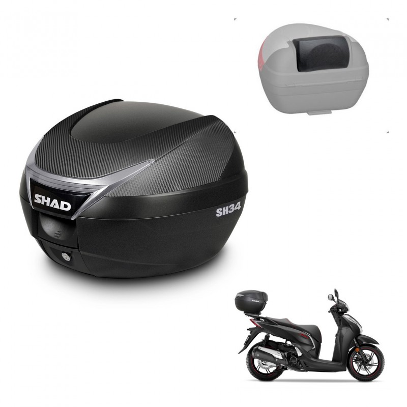 SHAD Baul SH34 + soporte montaje respaldo KIT-440844