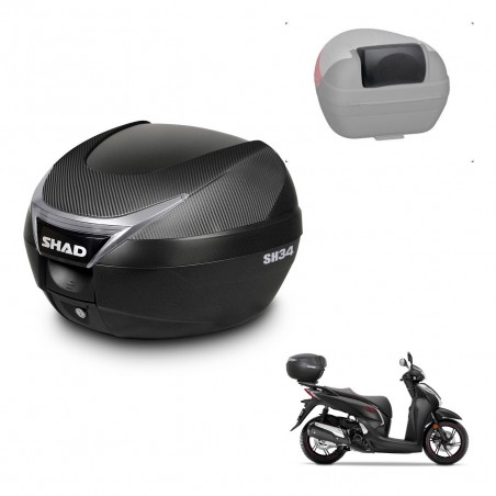 SHAD Trunk SH34 + mounting bracket backrest KIT-440844