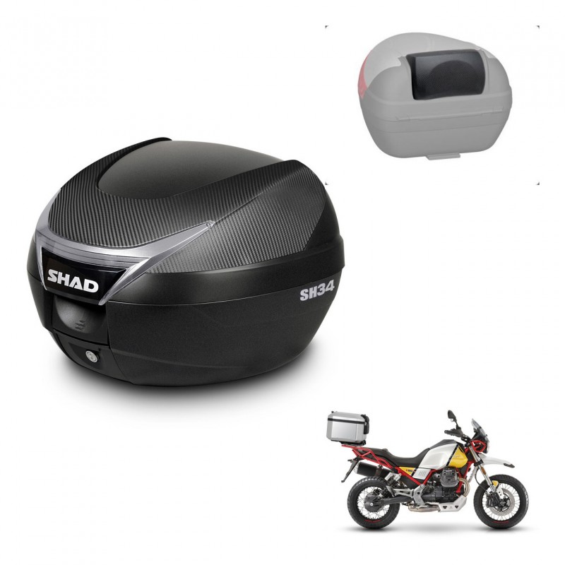 SHAD Baul SH34 + soporte montaje respaldo KIT-440852