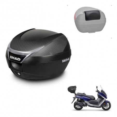 SHAD Baul SH34 + soporte montaje respaldo KIT-440864