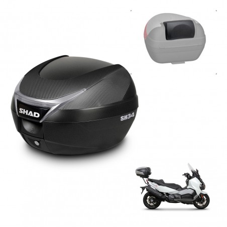 SHAD Baul SH34 + soporte montaje respaldo KIT-440868