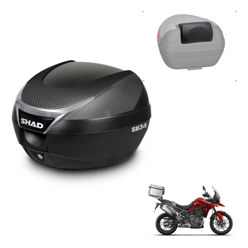 SHAD Baul SH34 + soporte montaje respaldo KIT-440872