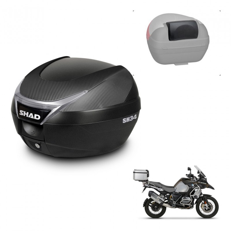 SHAD Baul SH34 + soporte montaje respaldo KIT-440876