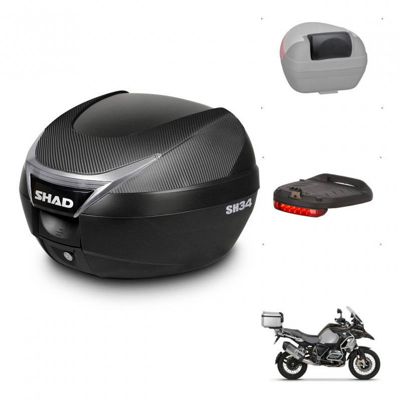 SHAD Baul SH34 + soporte montaje accesorios KIT-440877