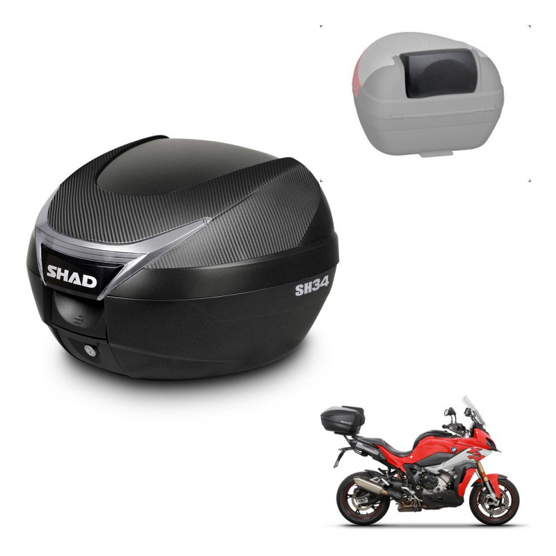 SHAD Baul SH34 + soporte montaje respaldo KIT-440880