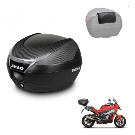 SHAD Baul SH34 + soporte montaje respaldo KIT-440880