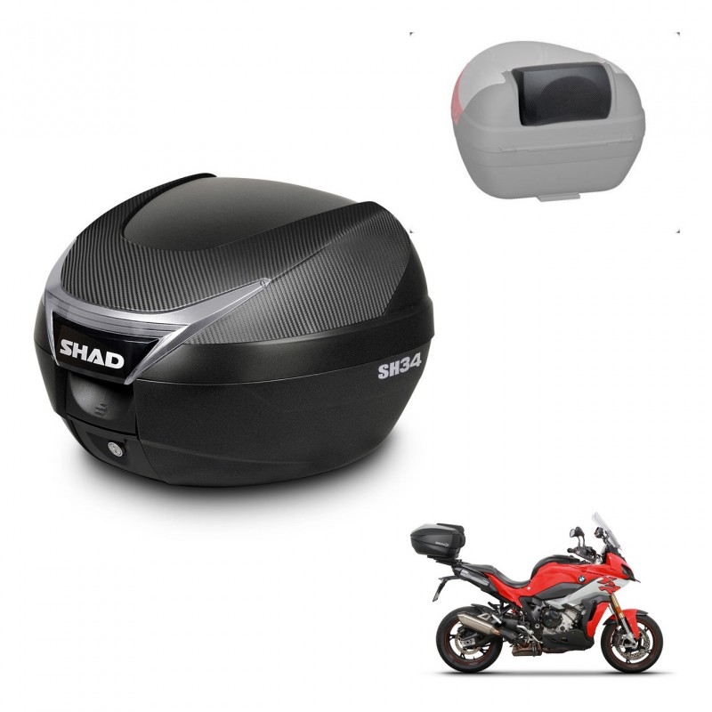 SHAD Baul SH34 + soporte montaje respaldo KIT-440884