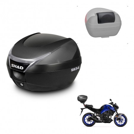 SHAD Baul SH34 + soporte montaje respaldo KIT-440888