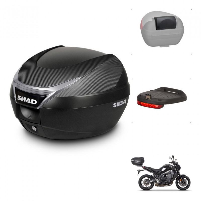 SHAD Baul SH34 + soporte montaje accesorios KIT-440893