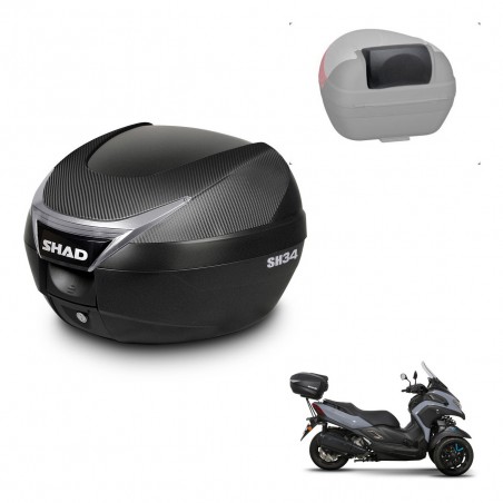 SHAD Baul SH34 + soporte montaje respaldo KIT-440896