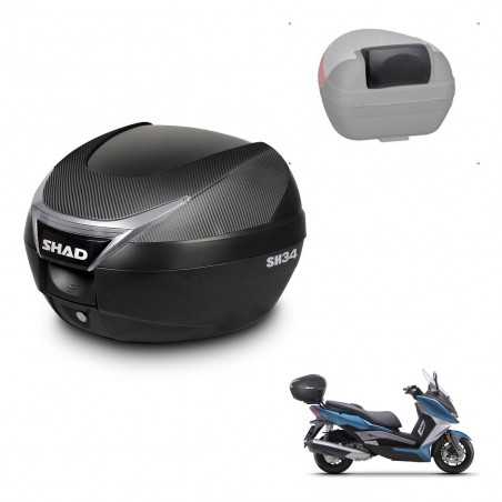 SHAD Baul SH34 + soporte montaje respaldo KIT-440900