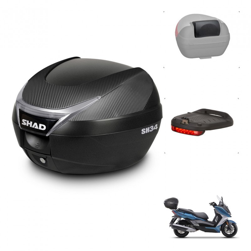 SHAD Baul SH34 + soporte montaje accesorios KIT-440901