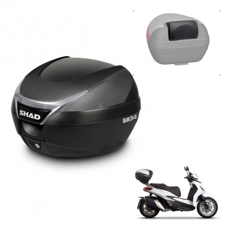 SHAD Baul SH34 + soporte montaje respaldo KIT-440916